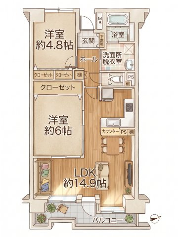 *リフォーム後のお引渡し*グリーンプラザ六浦の画像