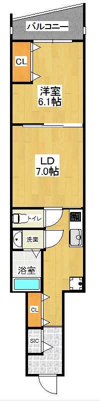 ブロンテ明石の間取り|※反転