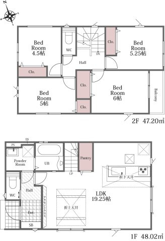 【間取り】 | 藤沢市用田4期 新築戸建 全3棟