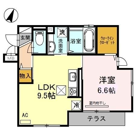 D-room高羽の間取り