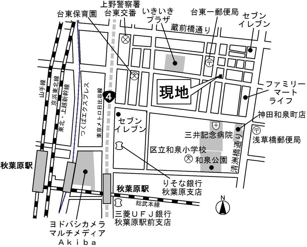 プラム二長町の地図
