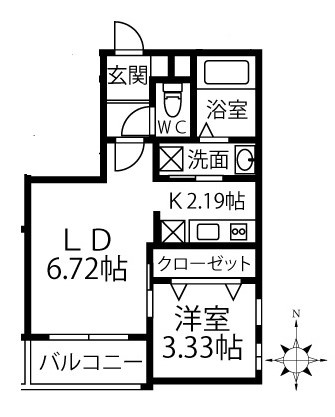和白東プレミアの間取り