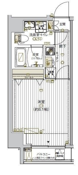 VALESIA 森下 CITYの間取り|間取りです。