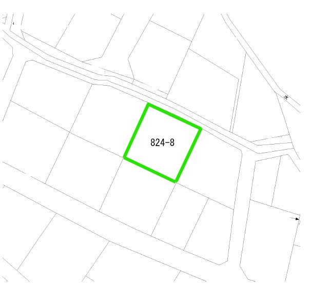 高崎市浜尻町既存住宅の区画図