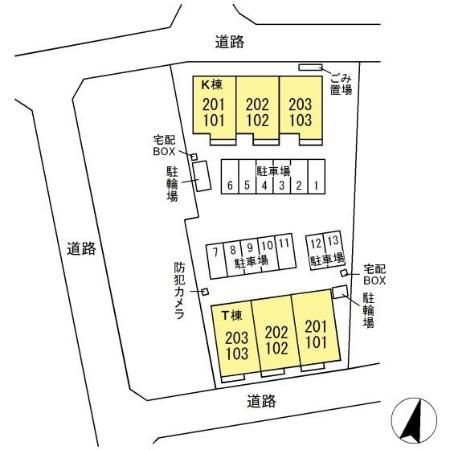 アセット　Kの区画図