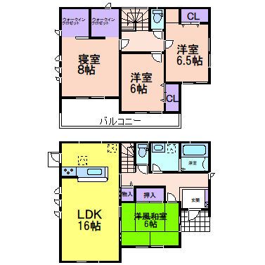 Livele Garden.S　栃木都賀町升塚第2の間取り|〇間取り〇
４LDK＋2WIC　