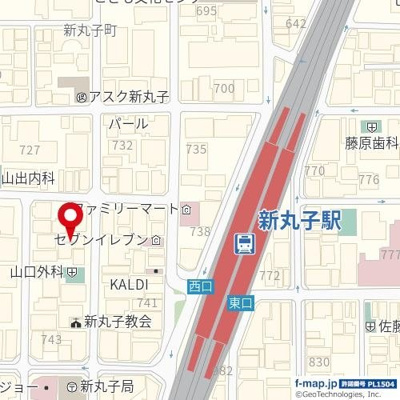 【地図】 | 新丸子第２センチュリー２１