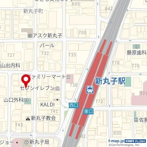 【地図】 | 新丸子第２センチュリー２１