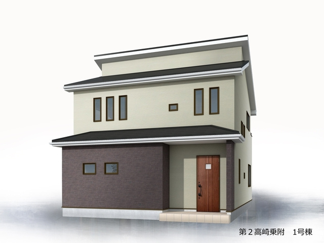 【外観パース】 | リーブルガーデン.S高崎市第2乗附町ー① | （完成予想図）