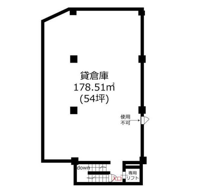 文京区本郷３丁目の倉庫の間取り