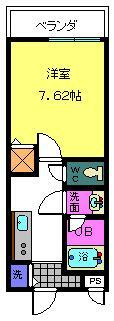 【間取り】 | メリー・ヤード泉