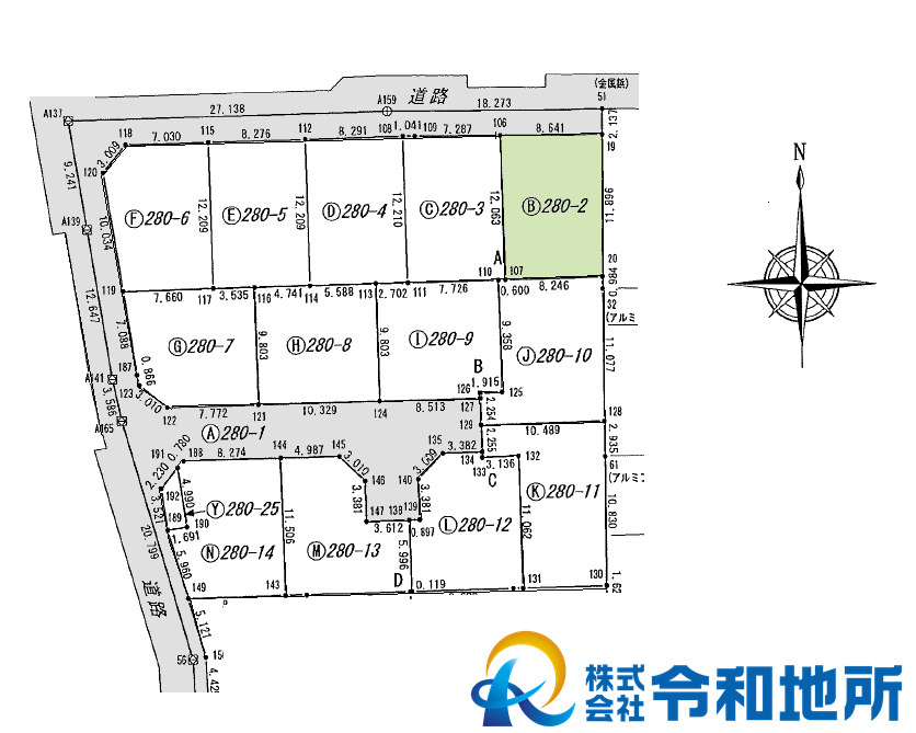 売地　茅ヶ崎市円蔵の土地図