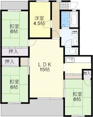 丸山住宅5棟の間取り