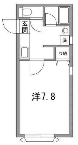 コンフォート赤坂Ⅰの間取り|間取りです。