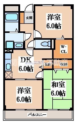 【間取り】 | ジャン・ピュールⅡ番館