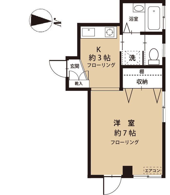 ロイヤルコーポ鹿浜の間取り