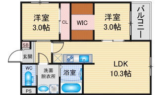 【間取り】 | ilusion六番町 | 略図の為、現状優先