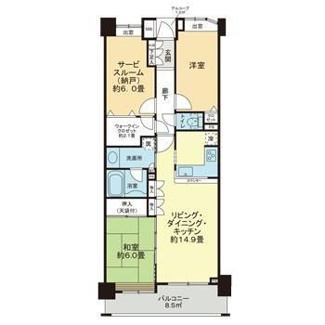 【間取り】 | クレストフォルム東大島 | 間取りです。