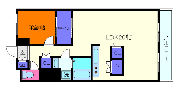 セルダン芦屋の間取り