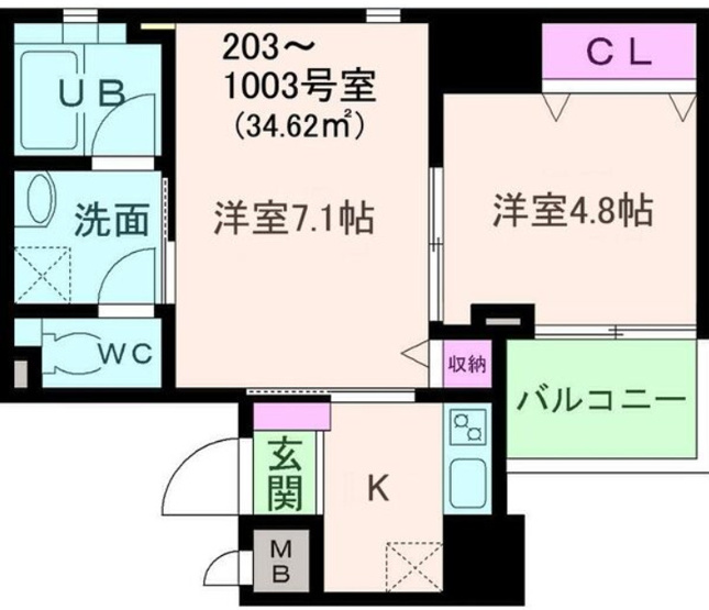 【間取り】 | アモーレ本町ウエスト