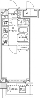 【間取り】 | パレステュディオ品川不動前