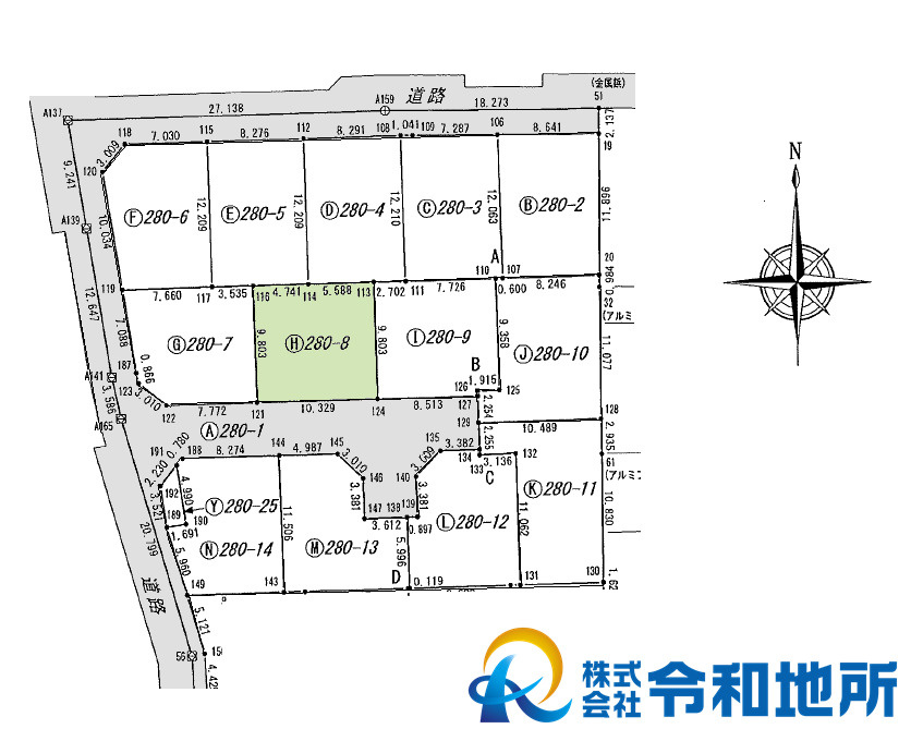 売地　茅ヶ崎市円蔵の土地図