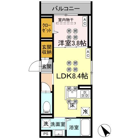 タウン庚午北の間取り