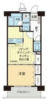 ライオンズガーデン学芸大学の間取り|間取りです。