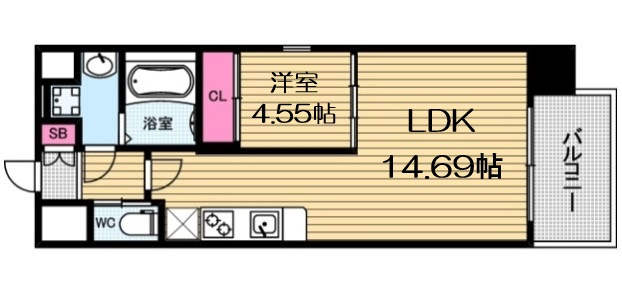 【間取り】 | レオングラン本町橋