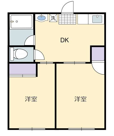シティハイムの間取り