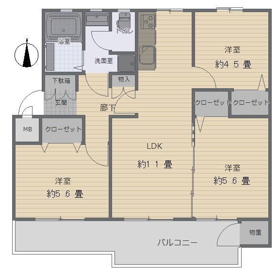 田園青葉台住宅16号棟の画像