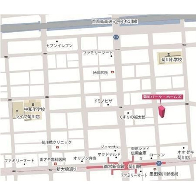 【地図】 | 菊川パーク・ホームズ