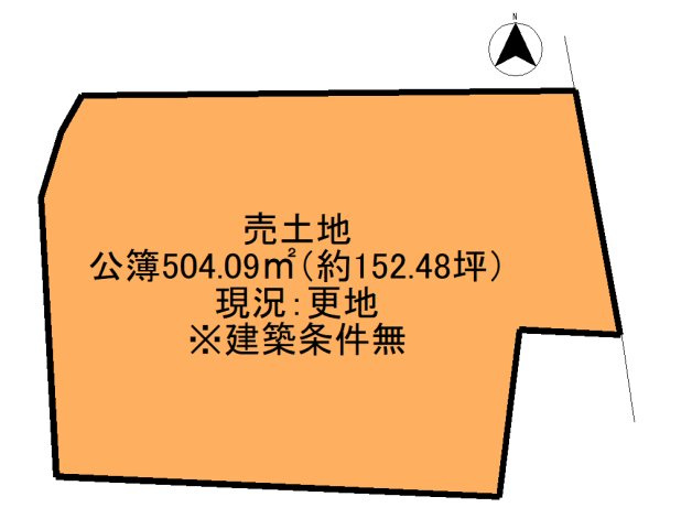【土地図】 | 北葛城郡王寺町本町１丁目　売土地（建築条件無）