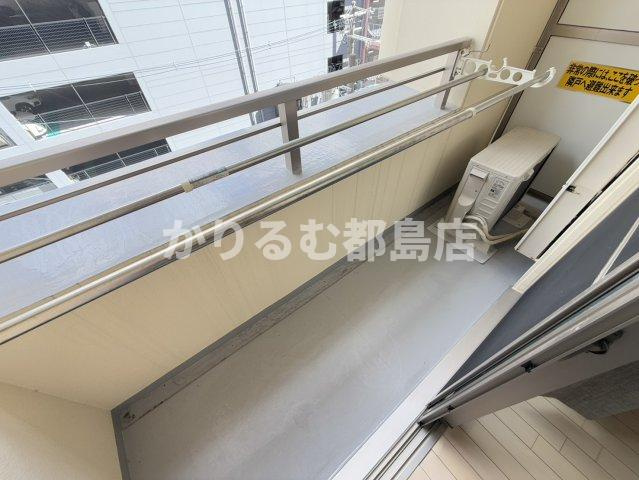 シャトーアスティナ京橋アルトのバルコニー