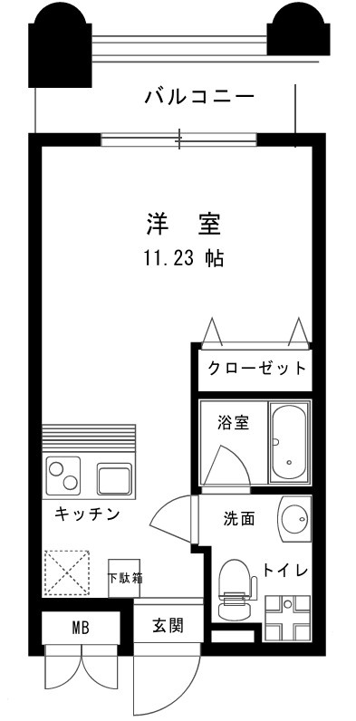 シャトーアスティナ京橋アルトの間取り