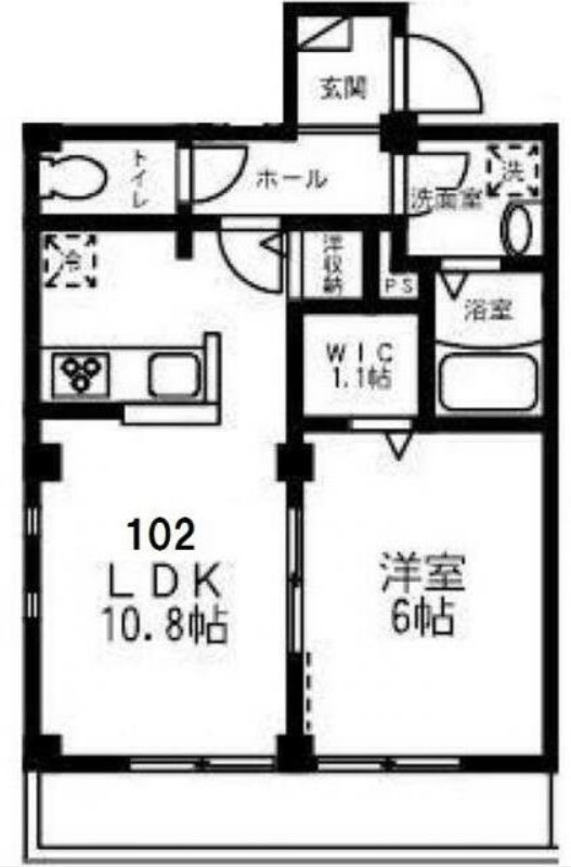 シェモア西の間取り