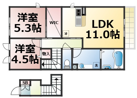 【間取り】 | パークハイム巽南　仲介手数料無料