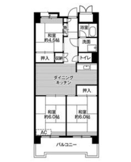 【間取り】 | ビレッジハウス品川八潮タワー１号棟 | 間取りです。