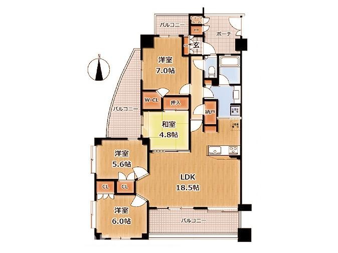 サンクタス新松戸ヴィレーヴの間取り|ドキドキの新生活も、安心してスタート。ぴったりの住まいを見つけませんか？クランディアが一緒に住まい選びをサポートします‼　まずは、お気軽にお問合せください　＃クランディア