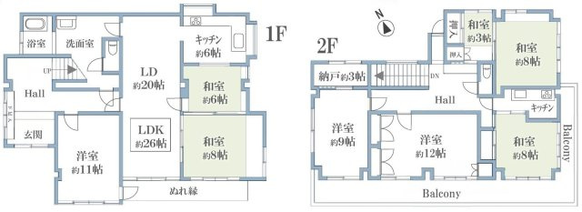 鎌倉３丁目戸建の間取り