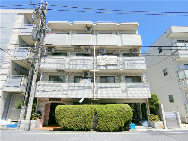 ハイタウン池上第2の外観|1984年1月築　RC鉄筋コンクリート造地上4階建て
東京都大田区池上3丁目　東急池上線池上駅徒歩4分、東急多摩川線武蔵新田駅徒歩15分