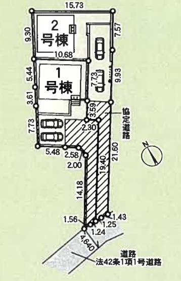 【区画図】 | 厚木市下荻野　全２棟　新築住宅
