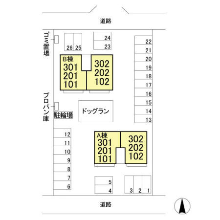 サープレマーシーＢの区画図