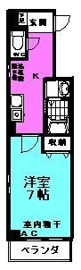 サニーフラッツ千住の間取り|間取りです。