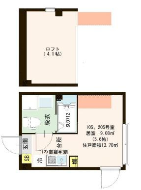 葛飾区東金町２丁目のアパートの間取り