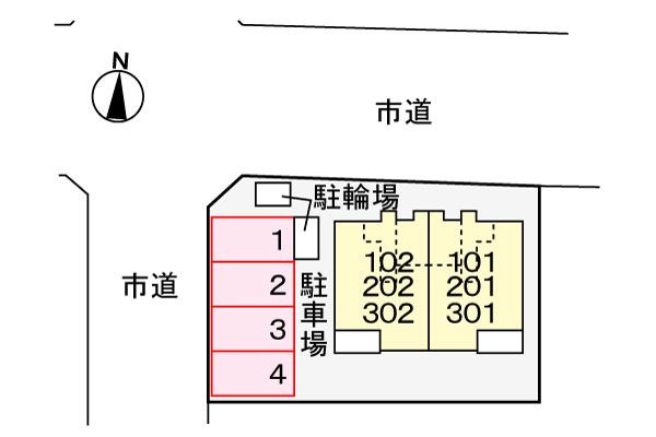 ハミング新瑞橋の駐車場|駐車場です