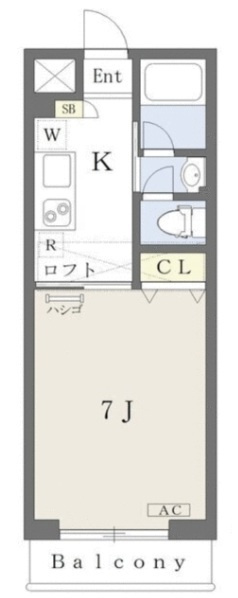ＳＳ・Ｃｏｎｆｏｒｔの間取り|間取りです。