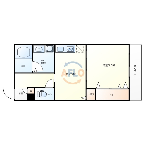 エルサ住之江の間取り|エルサ住之江　