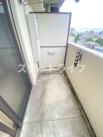吹田市広芝町の賃貸マンションのバルコニー