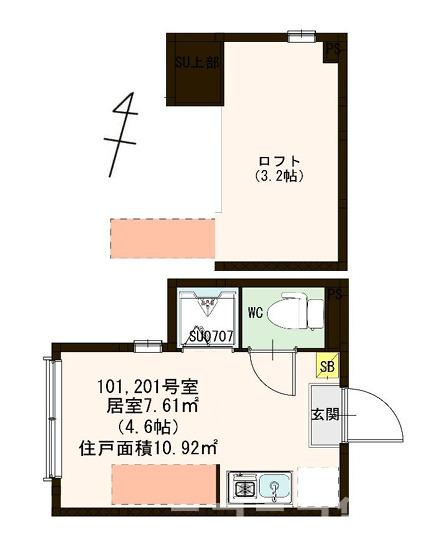 【間取り】 | G-Residence Akabane
